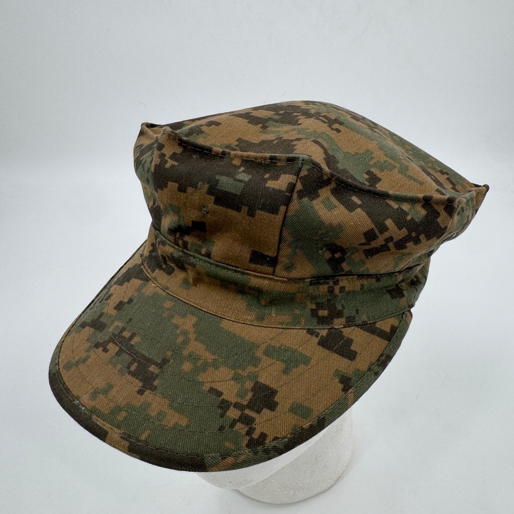 Military Surplus MARPAT Woodland Digital Camo Utility Cover 8-Point Cap Green L